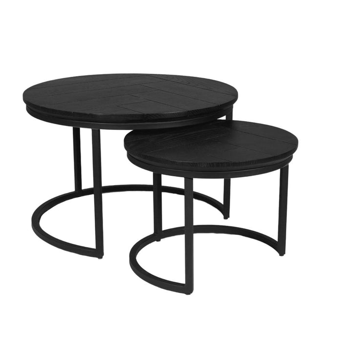 Salontafel Otik Zwart Metaal 70 cm - STF-Salontafels-Starfurn