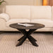 Salontafel Otis Zwart Mangohout 80 cm Rond 80x80x43 cm-Salontafels-LABEL51