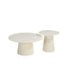 Salontafel Patrice Mangohout Crème wit 80 cm 80x80x38 cm-Salontafels-Livingfurn