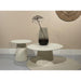 Salontafel Patrice Mangohout Crème wit 80 cm 80x80x38 cm-Salontafels-Livingfurn