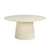 Salontafel Patrice Mangohout Crème wit 80 cm 80x80x38 cm-Salontafels-Livingfurn