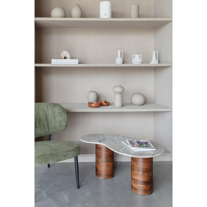Salontafel Peli Marble Bruin 84x48 cm-Salontafels-Creating Home