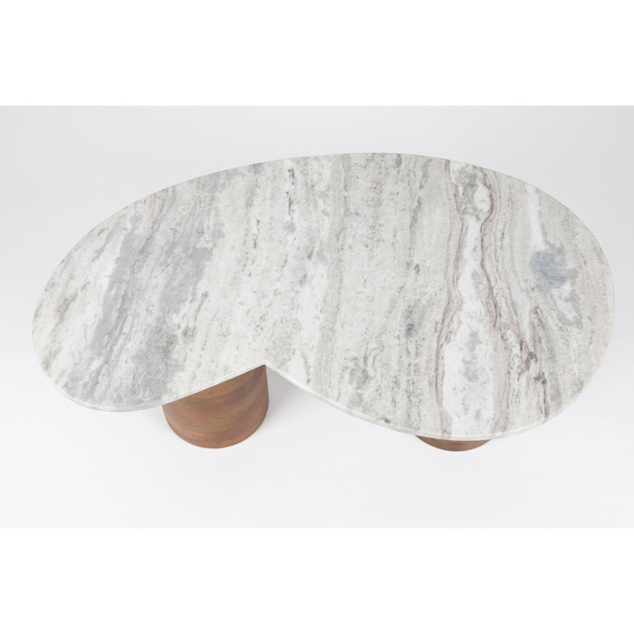 Salontafel Peli Marble Bruin 84x48 cm