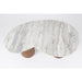 Salontafel Peli Marble Bruin 84x48 cm