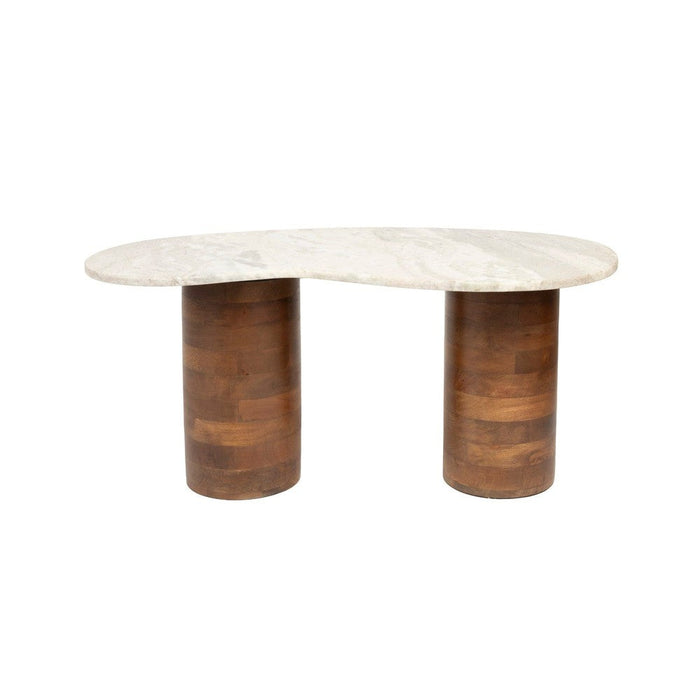 Salontafel Peli Marble Bruin 84x48 cm-Salontafels-Creating Home