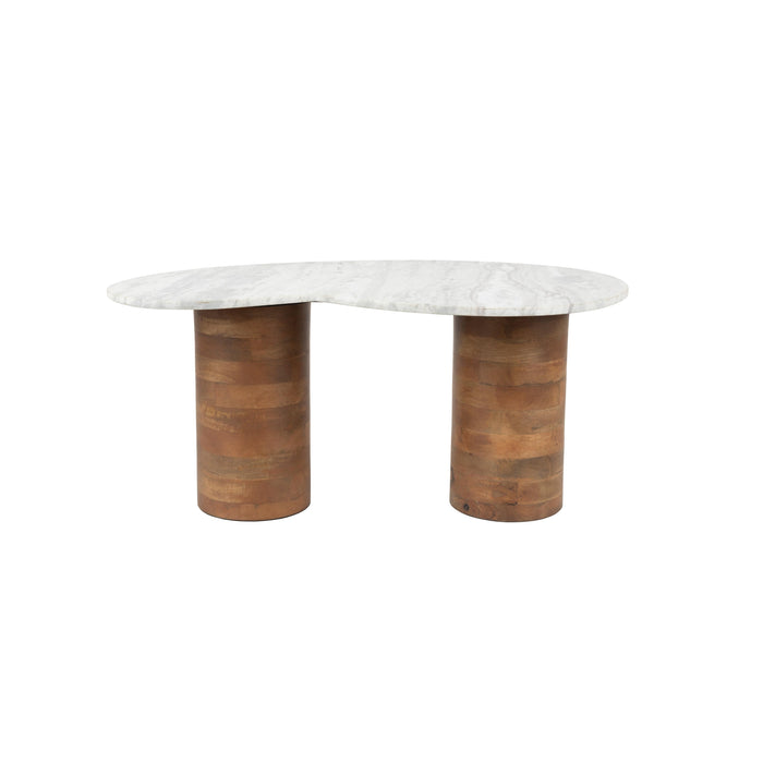 Salontafel Peli Marble Bruin 84x48 cm-Salontafels-Creating Home