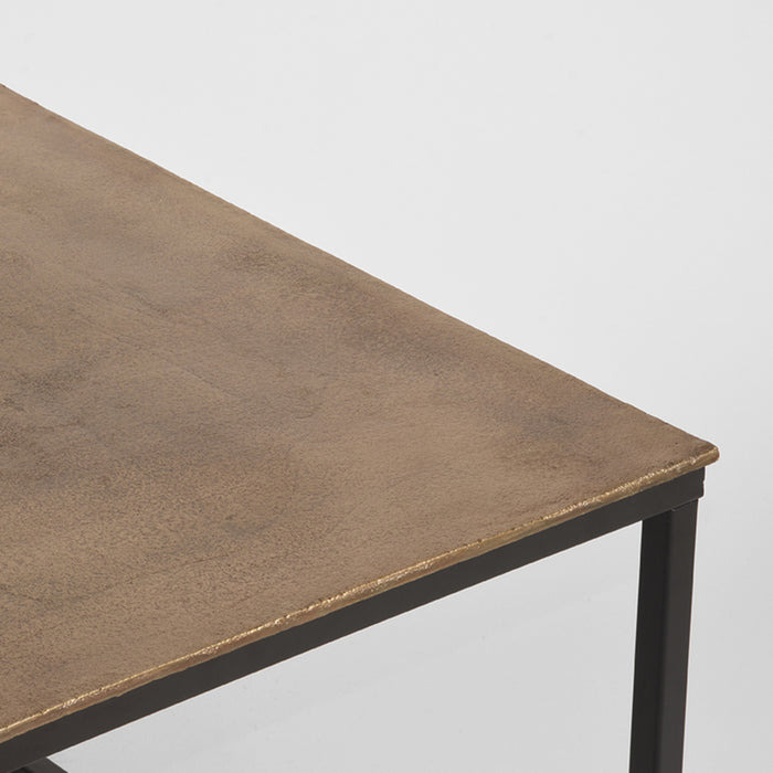 Salontafel Pride Antiek Goud Metaal 100 cm 60x100x45 cm-Salontafels-LABEL51