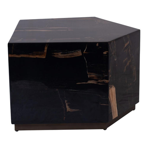 Salontafel Rayn Versteend Hout Crème 53x66 cm-Salontafels-PTMD