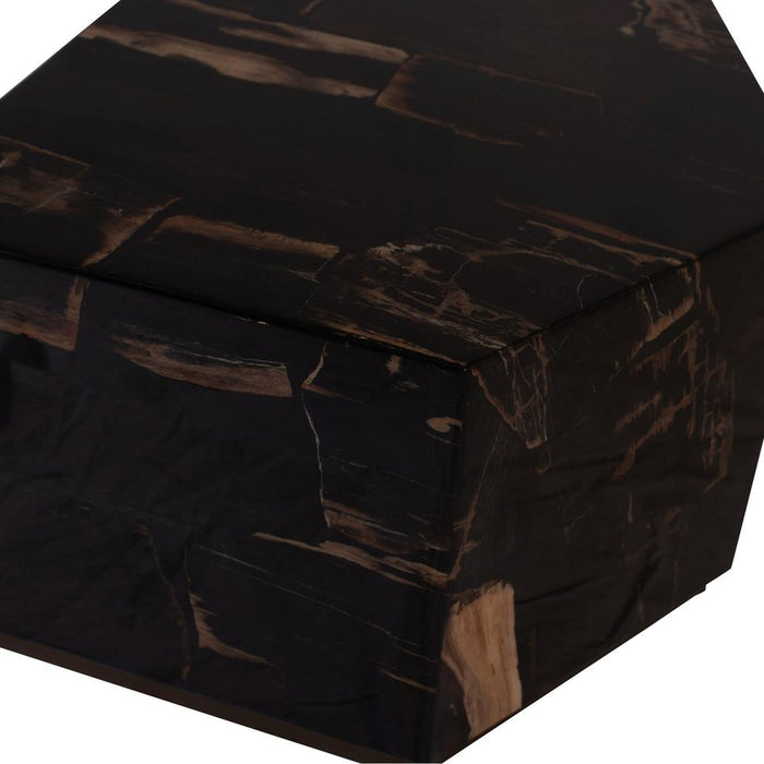 Salontafel Rayn Versteend Hout Crème 53x66 cm-Salontafels-PTMD
