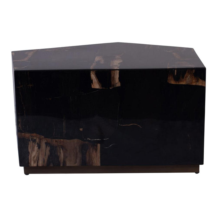 Salontafel Rayn Versteend Hout Crème 53x66 cm-Salontafels-PTMD