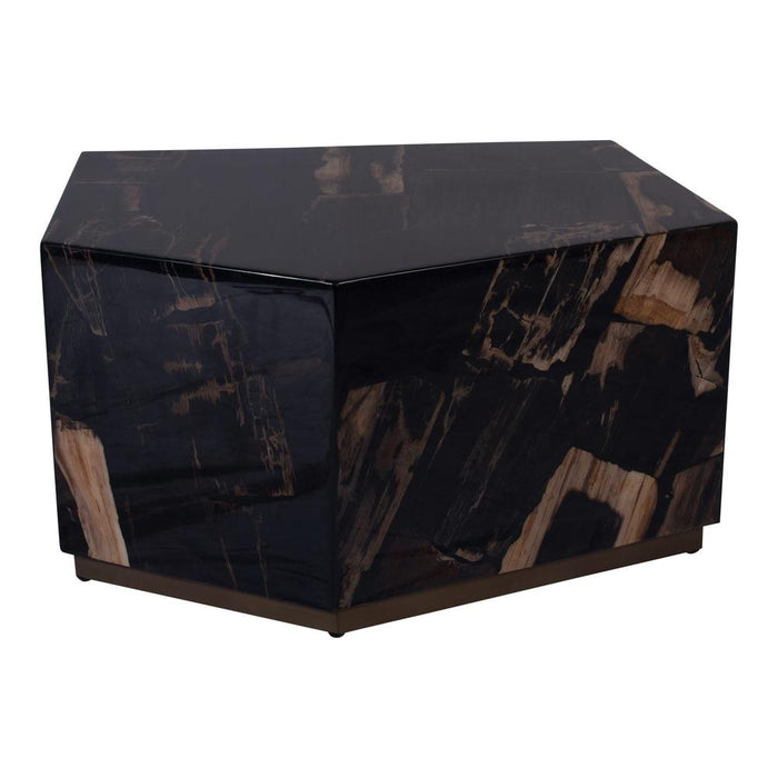 Salontafel Rayn Versteend Hout Crème 53x66 cm-Salontafels-PTMD