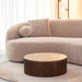 Salontafel Ribble Espresso Travertin 70 cm Rond 70x70x25 cm-Salontafels-LABEL51