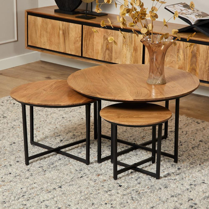 Salontafel Richwood Naturel Metaal 70 cm-Salontafels-Starfurn