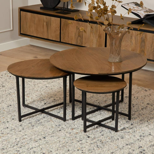 Salontafel Richwood Naturel Metaal 70 cm-Salontafels-Starfurn