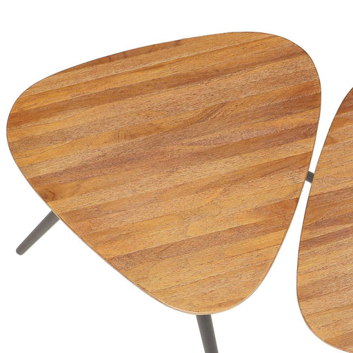 Salontafel Rupert Teakhout Beige 50x53 cm-Salontafels-PTMD