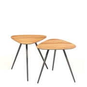 Salontafel Rupert Teakhout Beige 50x53 cm-Salontafels-PTMD