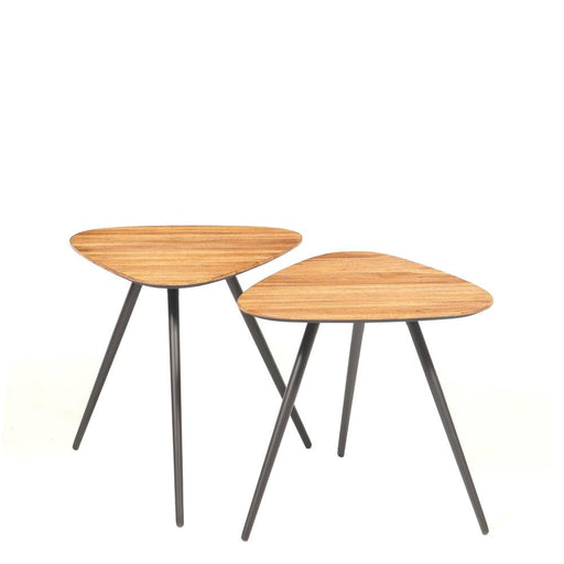 Salontafel Rupert Teakhout Beige 50x53 cm-Salontafels-PTMD