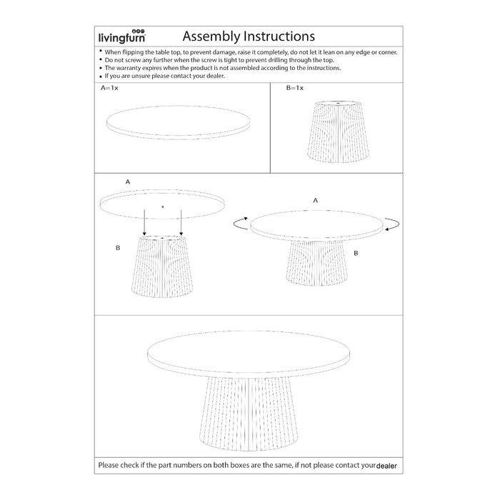 Salontafel Salvator Mangohout Bruin 50 cm 50x50x46 cm 13928-Salontafels-Livingfurn