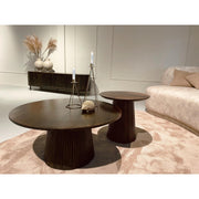 Salontafel Salvator Mangohout Bruin 80 cm 80x80x38 cm 13951-Salontafels-Livingfurn