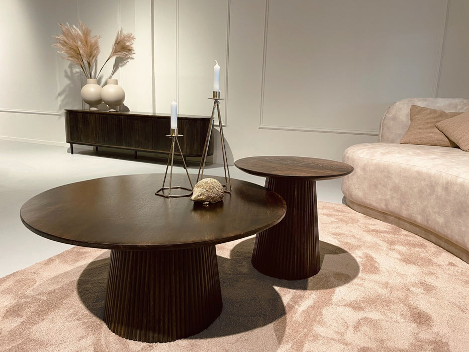 Salontafel Salvator Mangohout Bruin 80 cm-Salontafels-Livingfurn