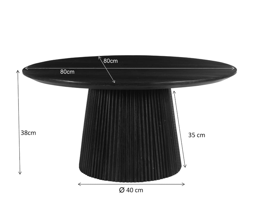 Salontafel Salvator Mangohout Pecan 80cm
