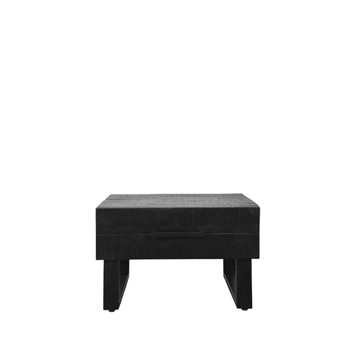 Salontafel Santos Mangohout Zwart 64x70x41 cm-Salontafels-LABEL51
