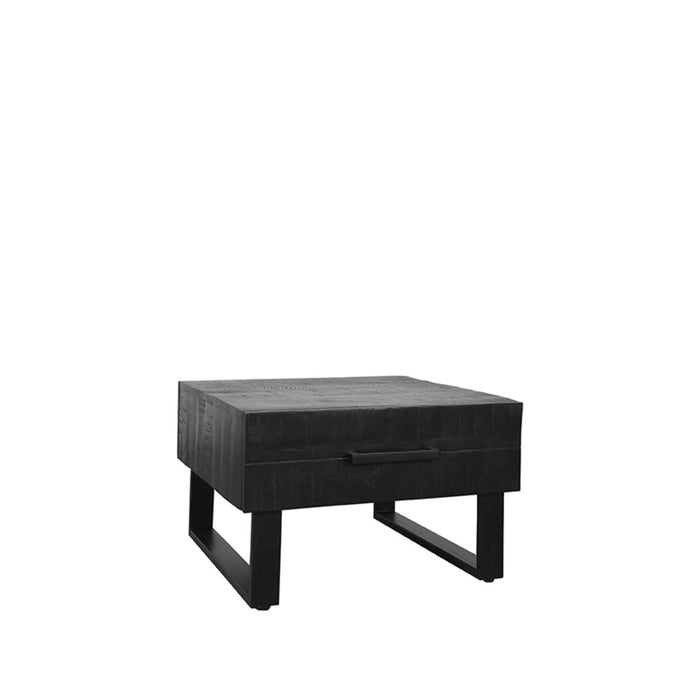 Salontafel Santos Mangohout Zwart 64x70x41 cm-Salontafels-LABEL51