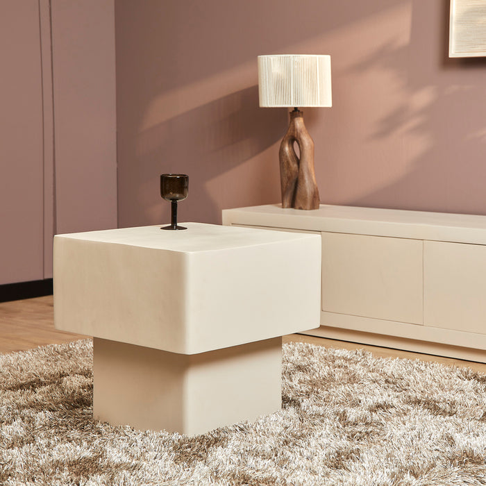 Salontafel Saya Zand Mangohout 50 cm 50x50x51 cm-Salontafels-Starfurn
