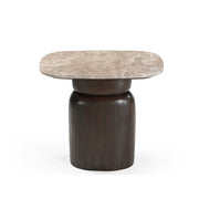 Salontafel Silva Bruin Mangohout 56x36 cm-Bijzettafels-Starfurn