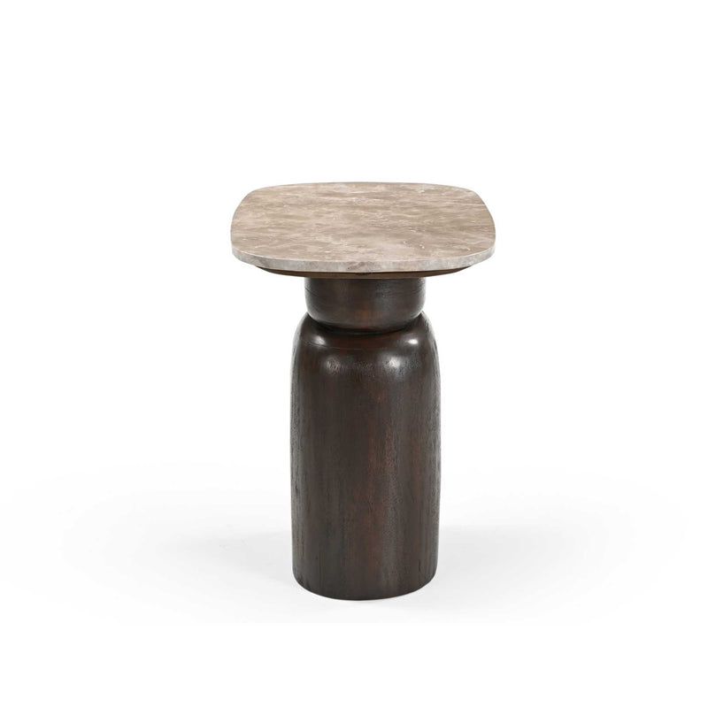 Salontafel Silva Bruin Mangohout 56x36 cm-Bijzettafels-Starfurn