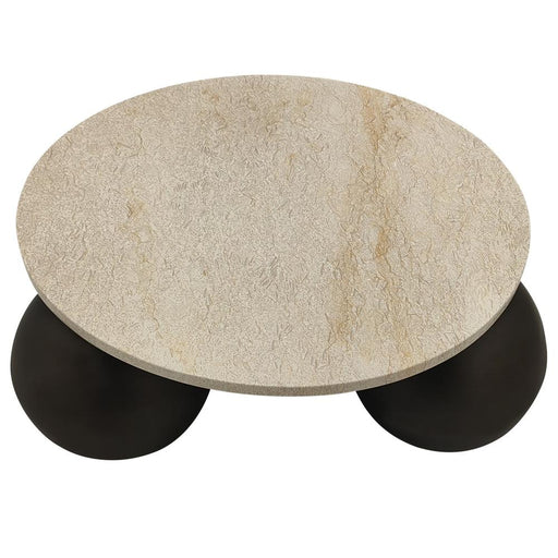 Salontafel Skippy Marmer Beige 85 cm-Salontafels-PTMD