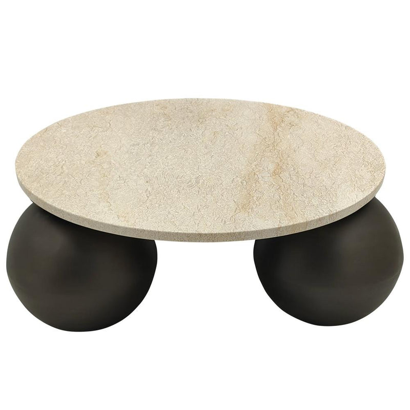 Salontafel Skippy Marmer Beige 85 cm-Salontafels-PTMD