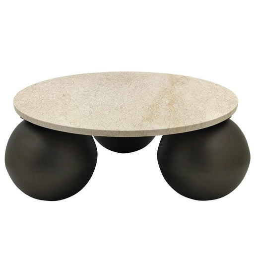 Salontafel Skippy Marmer Beige 85 cm-Salontafels-PTMD