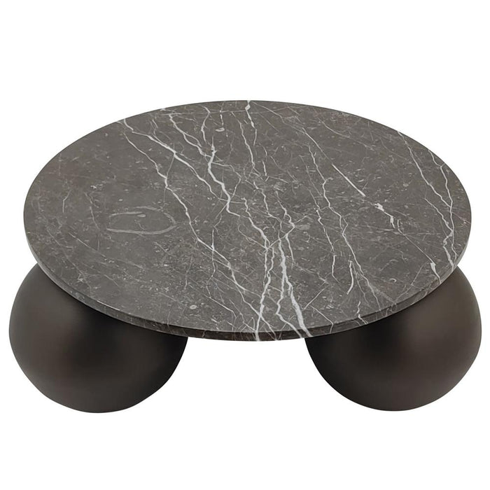 Salontafel Skippy Marmer Bruin 85 cm-Salontafels-PTMD