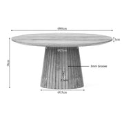 Salontafel Solana 80 cm Naturel 80x80x38 cm-Salontafels-Starfurn