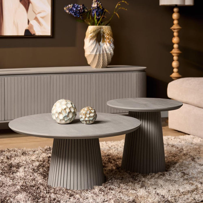 Salontafel Solana 80 cm Taupe 80x80x38 cm-Salontafels-Starfurn