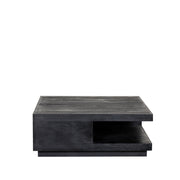 Salontafel Square Zwart Mangohout 80 cm 80x80x30 cm-Salontafels-LABEL51