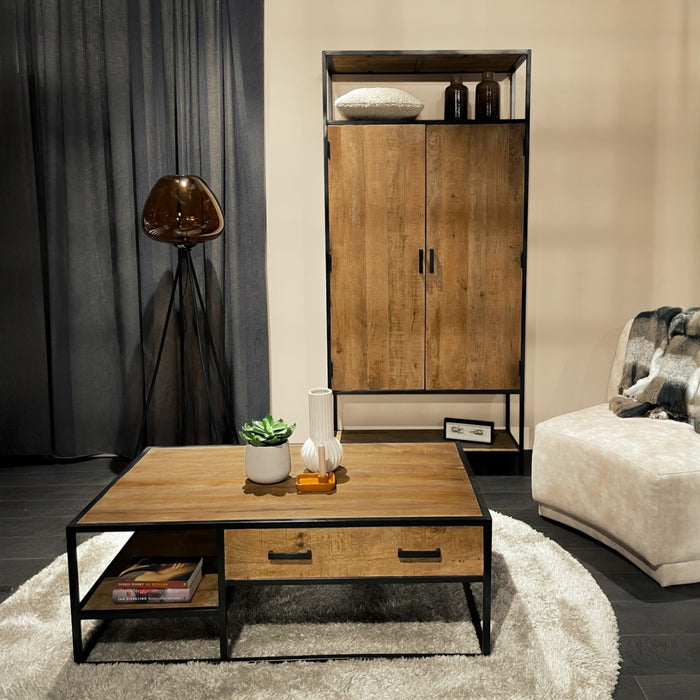 Salontafel Sturdy Mangohout Naturel hout 120x70 cm-Salontafels-Livingfurn