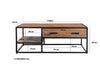 Salontafel Sturdy Mangohout Naturel hout 120x70 cm-Salontafels-Livingfurn