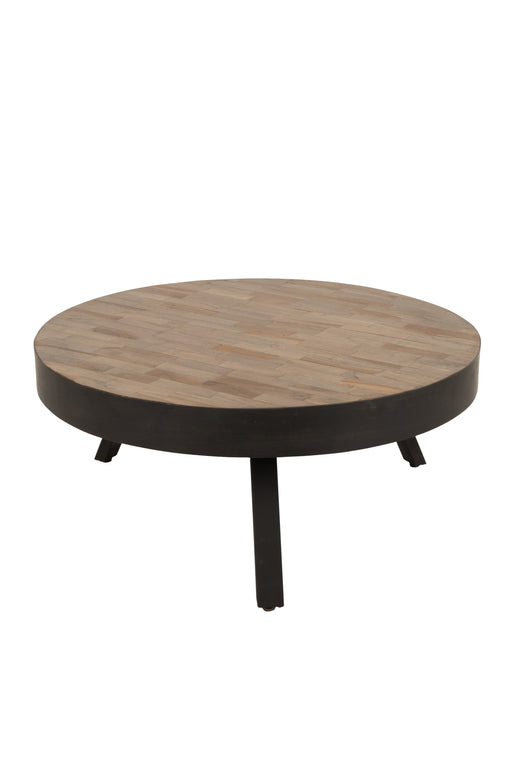 Salontafel Suri Large Teak Hout Bruin Ø74x32 cm-Salontafels-Creating Home