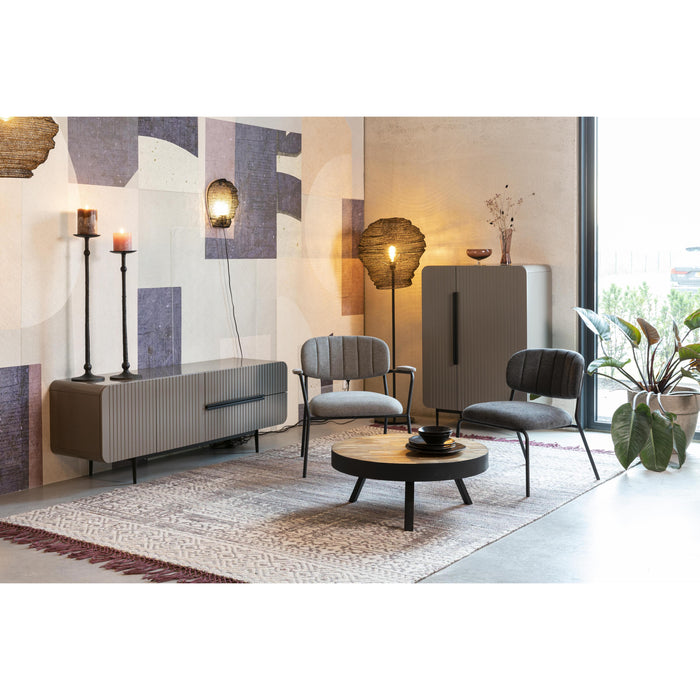 Salontafel Suri Large Teak Hout Bruin Ø74x32 cm-Salontafels-Creating Home