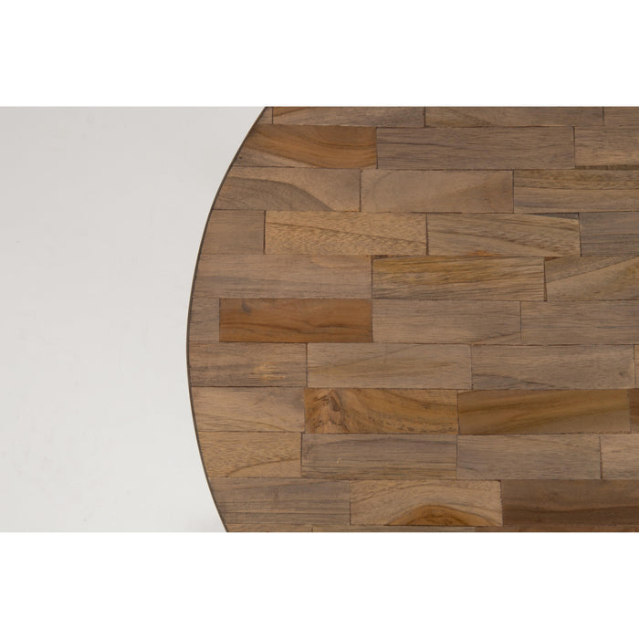 Salontafel Suri Large Teak Hout Bruin Ø74x32 cm-Salontafels-Creating Home