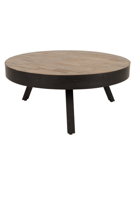 Salontafel Suri Large Teak Hout Bruin Ø74x32 cm-Salontafels-Creating Home