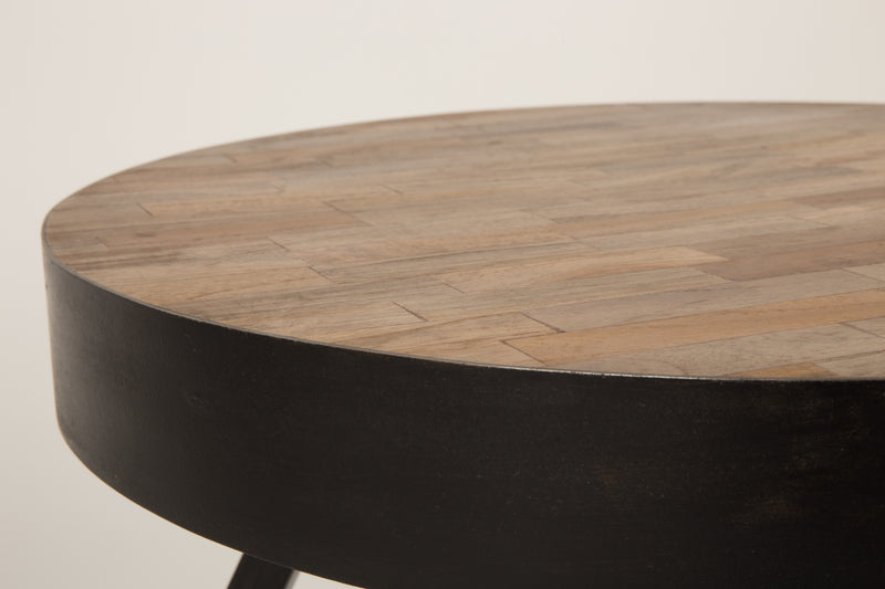 Salontafel Suri Large Teak Hout Bruin Ø74x32 cm-Salontafels-Creating Home