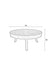 Salontafel Suri Large Teak Hout Bruin Ø74x32 cm-Salontafels-Creating Home