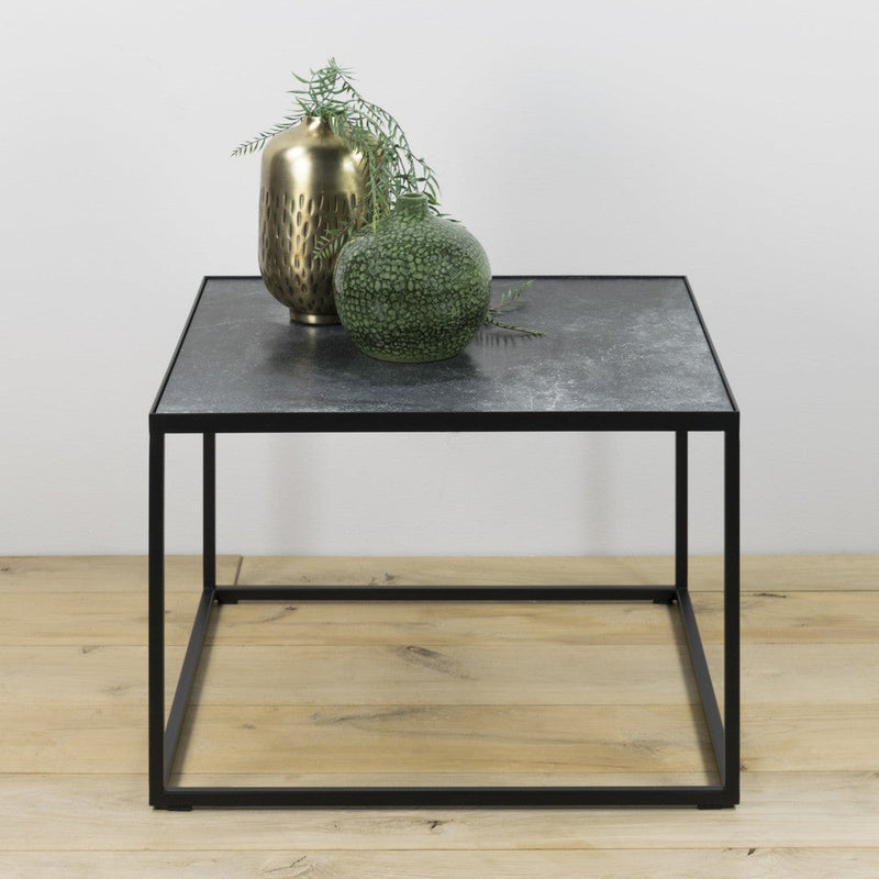 Salontafel TIJL 60 x 60 Staal Zwart 60x60x40cm Spinder Design-Salontafels-Spinder
