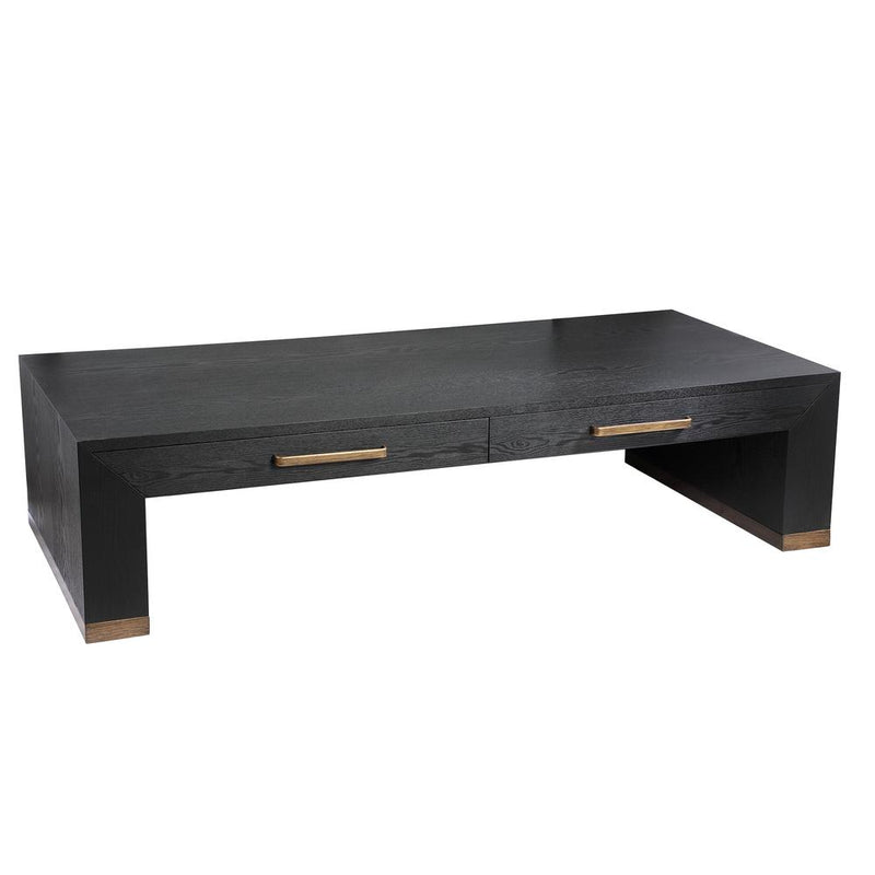 Salontafel Tiess Zwart 80x165 cm-Salontafels-PTMD