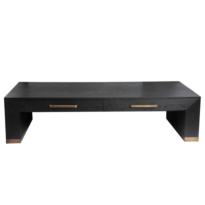 Salontafel Tiess Zwart 80x165 cm-Salontafels-PTMD