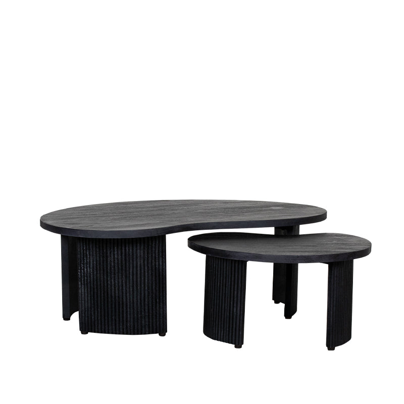 Salontafel Timon Zwart Mangohout 100 cm 100x58x40 cm-Salontafels-LABEL51