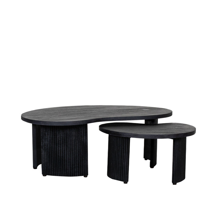 Salontafel Timon Zwart Mangohout 100 cm 100x58x40 cm-Salontafels-LABEL51